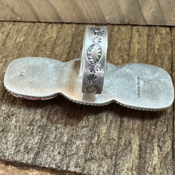 Handmade Sterling Silver Dahlia Rose Adjustable Ring by Nizhoni - Picture 5 of 6